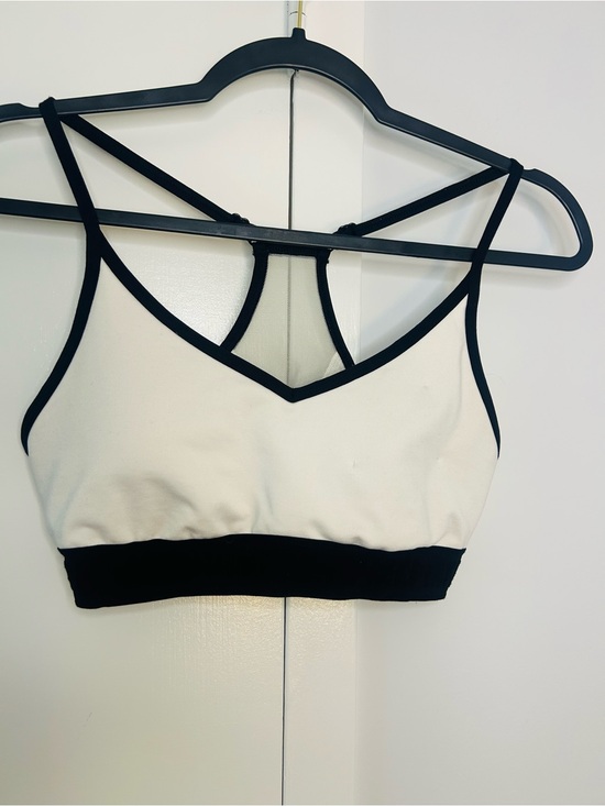 PINK Victoria's Secret Other - PINK Victoria's Secret White Bralette with Black Trim & Strappy Back